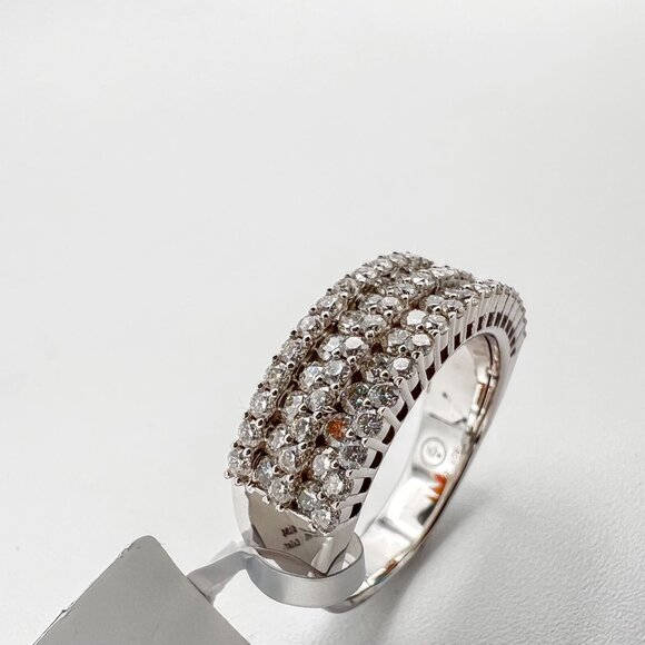 925 Sterling Sliver Moissanite Designer Ring, 2.157ctw VVS Stones Hip Hop Jewelr - Picture 2 of 7